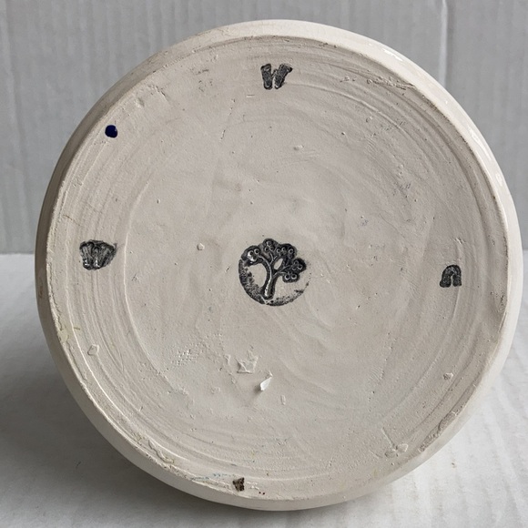 Creamy white bird handle pottery vase pitcher - Picture 8 of 13